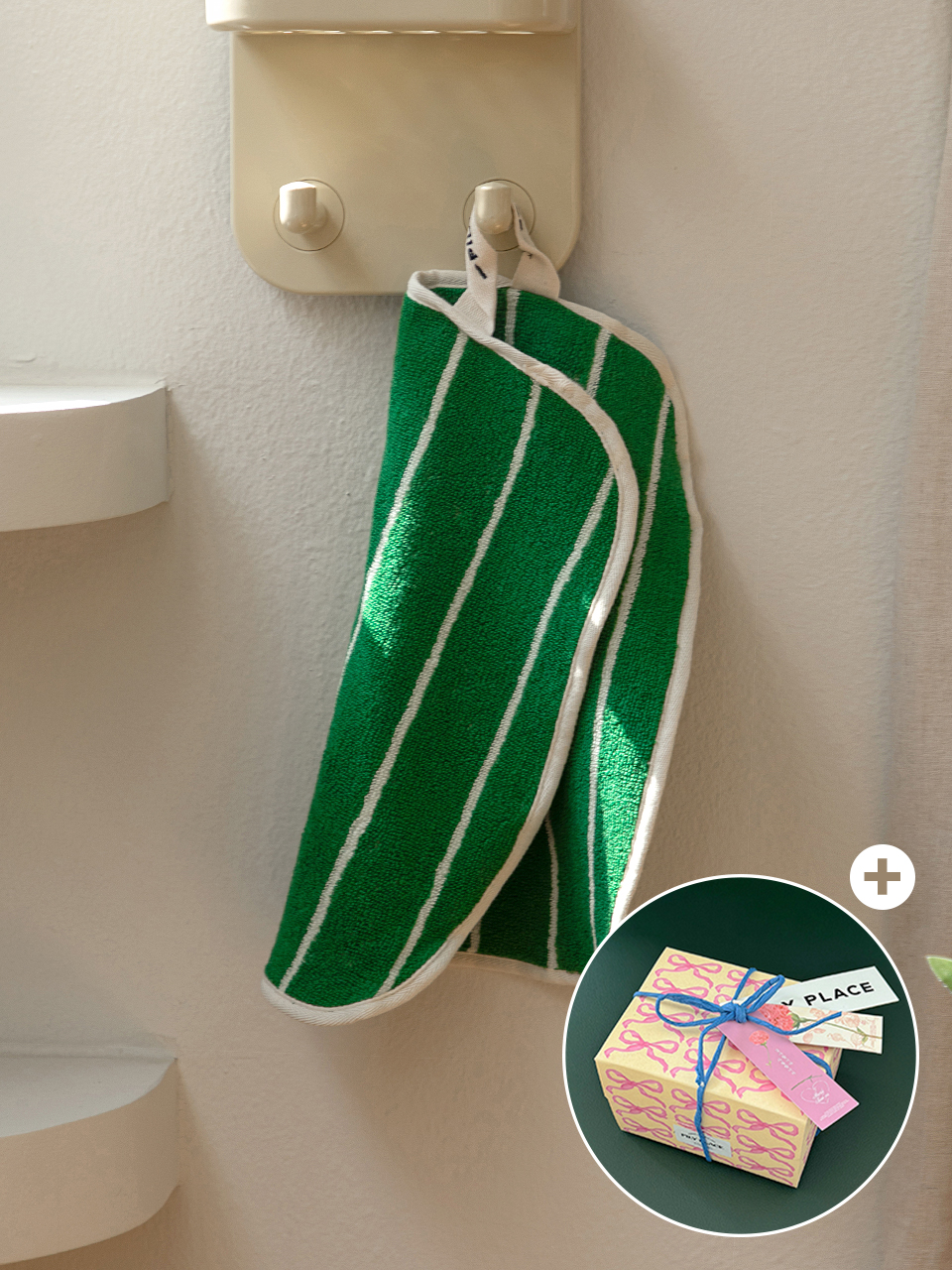 핸드 타올 Hand Towel (Green Pin)